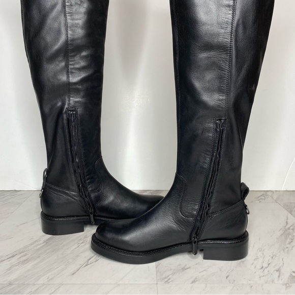 Sam Edelman Narisa Black Leather Over The Knee Boot 7M - Picture 8 of 16